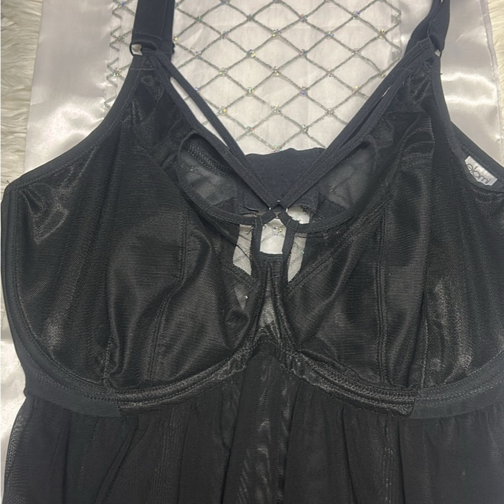 Dreamgirl Black Sheer Bra